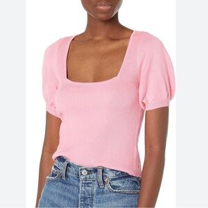 French Connection Womens Jaida Wool Blend Square Neck Top